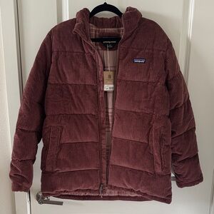 Patagonia Burgundy Corduroy Puffer Jacket